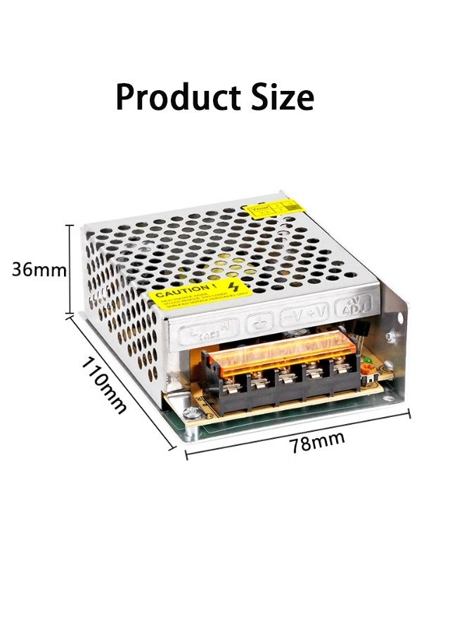 جمورو محول طاقة 12 فولت 5 أمبير 60 واط محول تبديل منظم عالمي من تيار متردد 110-220 فولت إلى تيار مستمر 12 فولت 5 أمبير محول سائق LED لشريط إضاءة LED ونظام أمان كاميرا CCTV والقفل الذكي - Image 4