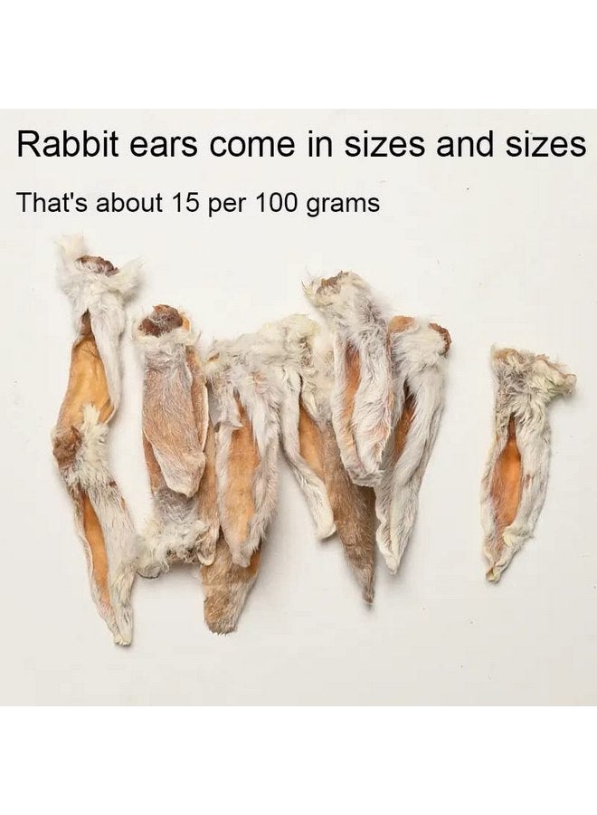 آذان أرنب مجففة بالهواء - آذان أرنب مجففة للكلاب والقطط، آذان أرنب مع الفراء - وجبة خفيفة صحية عالية القيمة لتدريب الكلاب 70 جرامًا لكل كيس (10-15 أذنًا) - Image 3