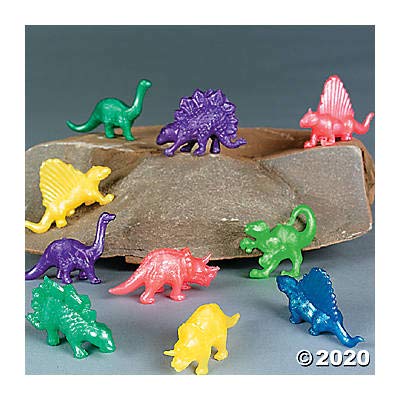 Fun Express Pearlized Squishy Dinosaurs - Goodie Bags, Handouts and Birthday Party Favors Toys - VBS Vacation Bible School Supplies/Decor - Bulk Set of 48 - Image 2