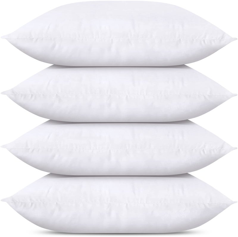 Utopia Bedding Throw Pillows (Set of 4  White)  12 x 24 Inches Pillows for Sofa  Bed and Couch Decorative Stuffer Pillows - Image 1