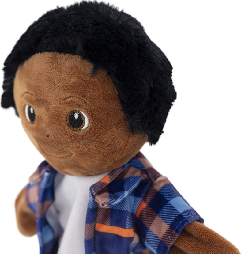 Playtime by Eimmie Hand Puppets - Black Hand Puppets for Girl & Boy - African American Puppet Toy- Boy Puppet - Puppet Theater Puppet - Boy Hand Puppet- Puppet Show Black Puppet - Doll for Boys - Image 4