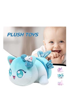 Y&D Cute Plush Toy Meemeows Plushies Meemeows Angel and Demon Cat Plushie Cat Food Plushies Cat Mee Meow Anime Cartoon Cat Stuffed Figure Toy Plush Pillow Gift for Fans Kids (Mermaid Cat)  - Image 5