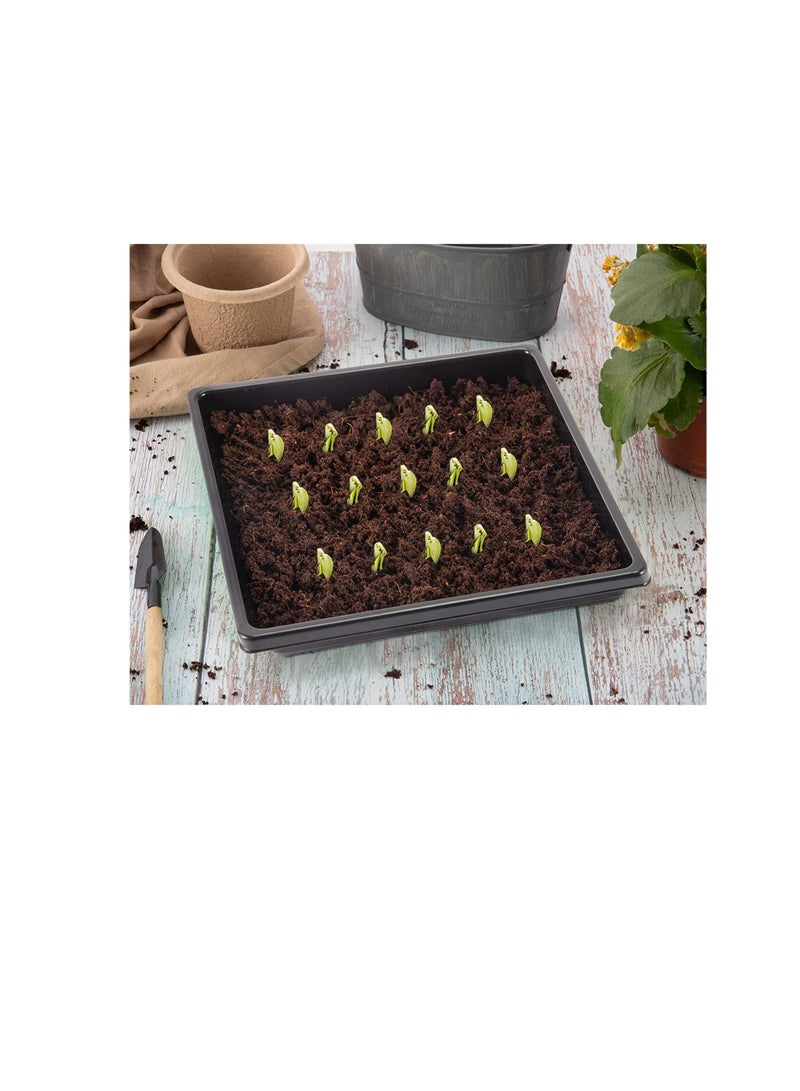 Generic Plant Germination Trays -10 Pcs 10.6*10.6" No Drain Holes Seed Growing Trays, Thickened Garden Plant Seed Starter, Indoor Greenhouse Seedling Growing Propagation Trays for Microgreens, Wheatgrass  - Image 2