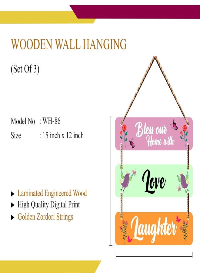 SAF Home Mdf Wooden Wall Hanging Home Decor Plates, wall painting, wall hanging For home decoaration, office, living room, wall decoration - Image 3