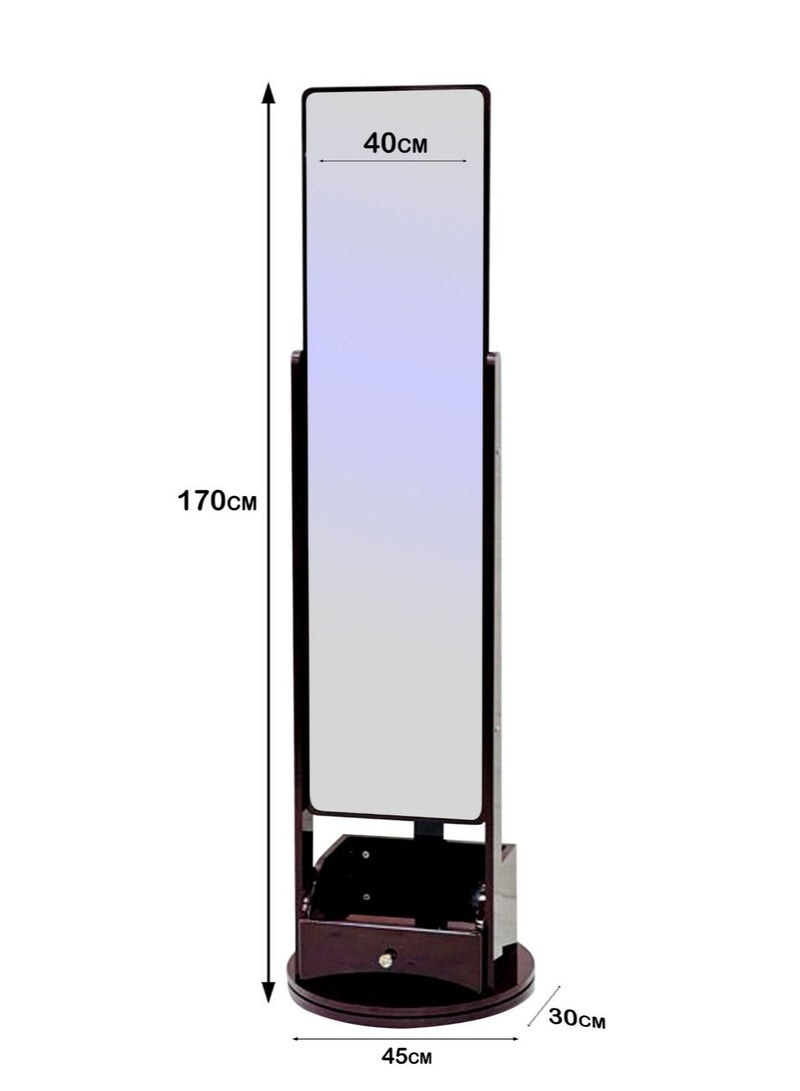 Floor Full Length Mirror with Holder 170*40*45cm - Image 3
