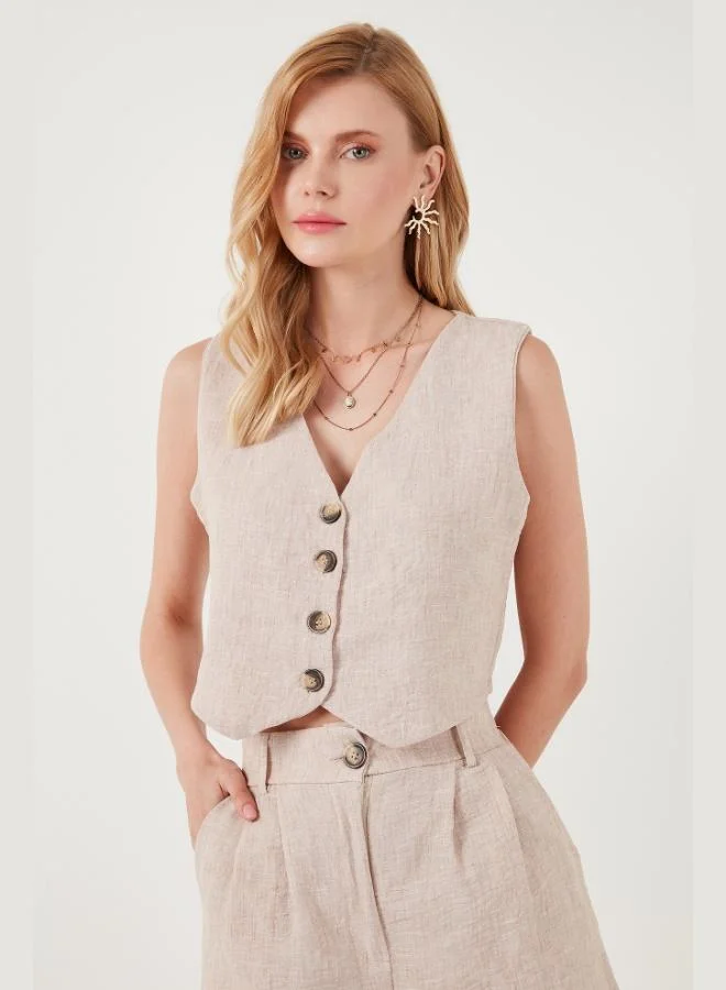 Lela  Lela Flamlı Regular Fit V-Neck Vest and Shorts Set for Women SET 67045802S4 for Women | Best Price UAE