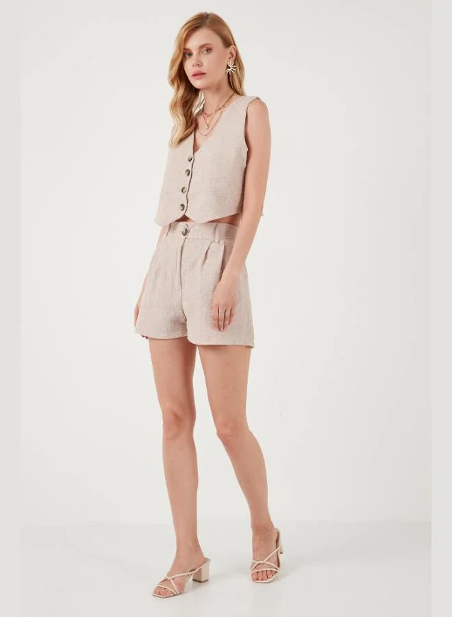 Lela  Lela Flamlı Regular Fit V-Neck Vest and Shorts Set for Women SET 67045802S4 for Women | Best Price UAE
