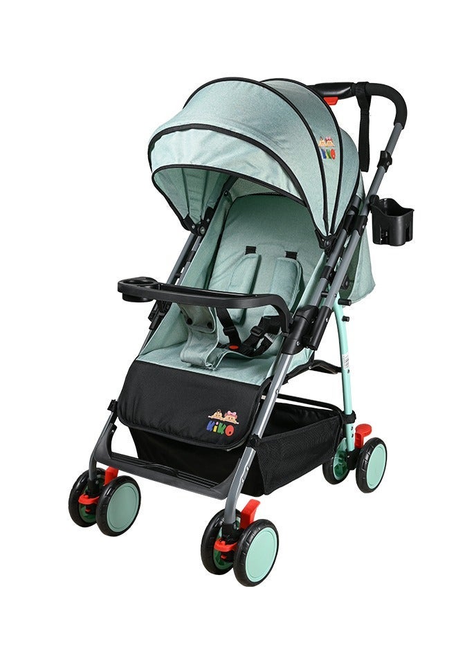 KIKO COMFORTABLE REVERSIBLE Q STROLLER 8 WHEELS  ( 0 M+ ) - Pistachio - Image 1