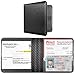 CoBak Car Registration and Insurance Holder Small and Lightweight Vehicle Glove Box Car Organizer Auto Truck Comparment Accessories Case for Essential Document Driver Licens Carbon Fiber Black - Image 2
