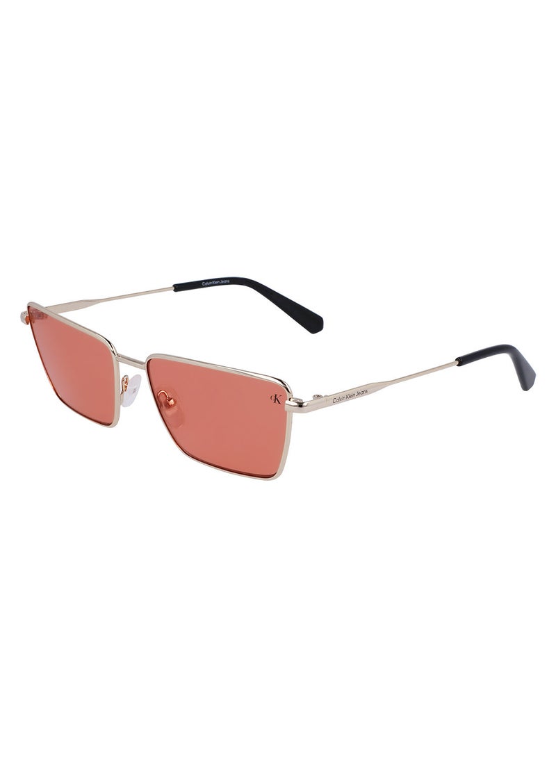 Calvin Klein Jeans Full Rim Metal Rectangle Calvin Klein Jeans Sun Ckj22217S 5816 (720) Gold/Orange - Image 1