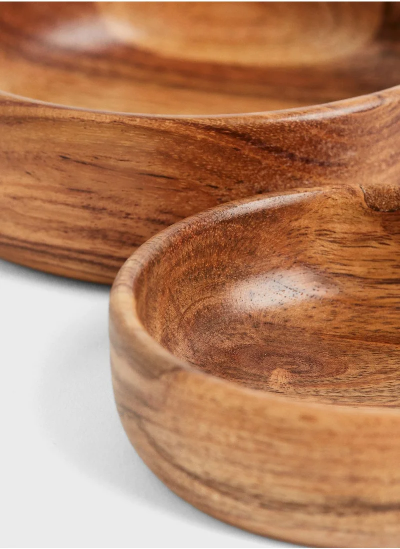 H&M 3-Pack Wooden Bowls