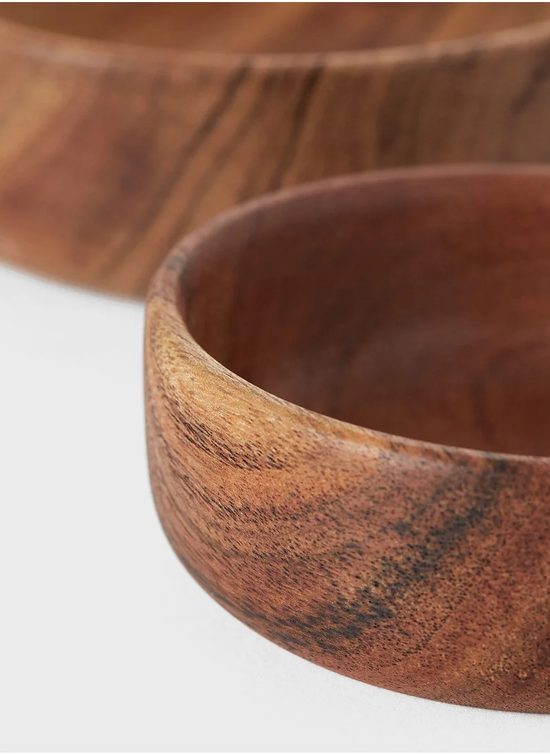 H&M 3-Pack Wooden Bowls