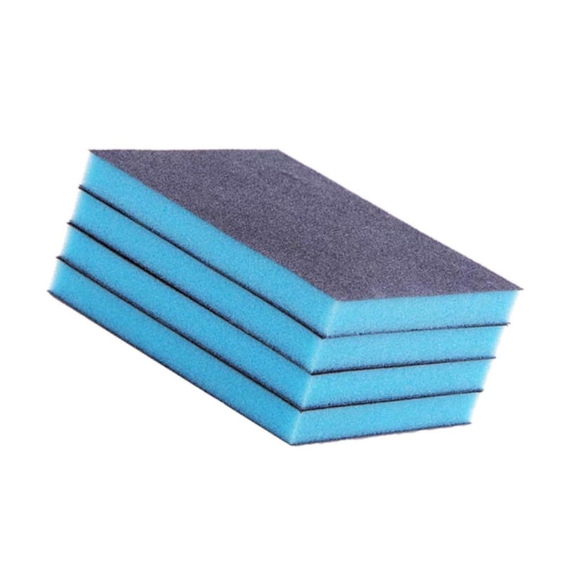 4Pcs Cleaning Sponges Emery Wipe Scrub Brush Dish Kitchen Tool Duster Lint - Image 2