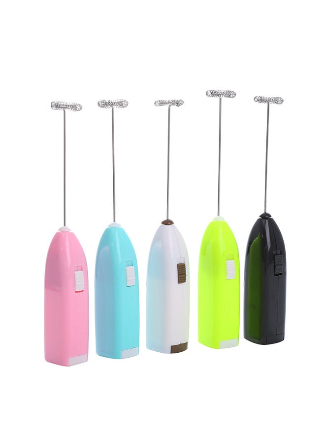 أدوات الخبز المباشرة الكهربائية القهوة خافق البيض بدعة كريم البيض خلاط الحليب Frother DIY-اللون: أزرق  - Image 2