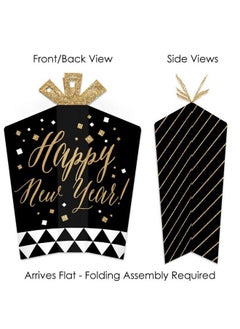 Big Dot of Happiness New Year’S Eve Gold Table Decorations New Years Eve Party Fold And Flare Centerpieces 10 Count  - Image 3