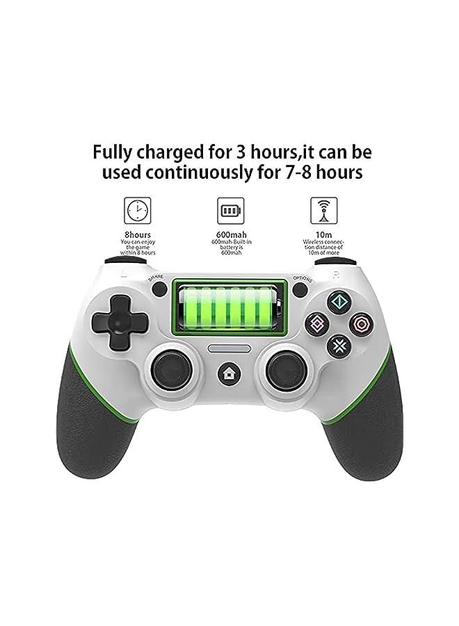 بروماس وحدة تحكم لاسلكية قابلة لإعادة الشحن، لوحة ألعاب بلوتوث Joypad، عصا تحكم محمولة للألعاب، استبدال مزدوج الاهتزاز، مستشعر بستة محاور، وحدة تحكم عن بعد بلوحة اللمس - Image 2