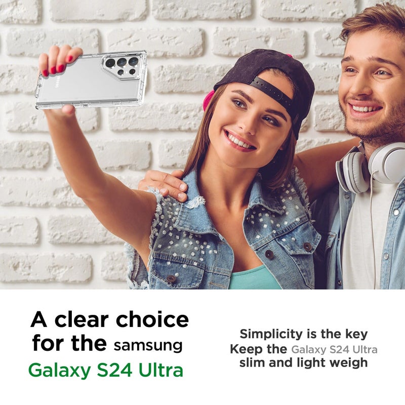 AICase for Samsung Galaxy S24 Ultra Case Clear,Heavy Duty Durable 3-Layer [Not Yellowing][Military Grade Drop Protection] Shockproof/DropProof Protective Cover for Samsung Galaxy S24 Ultra 6.8" 5G - Image 4
