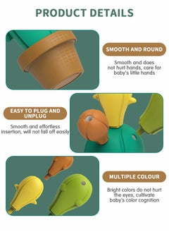 GROIC Balancing Toy Build and Stack Cactus Blocks Toy Baby Concentration Training Montessori Toys Cactus Balance Puzzle Children's Early Education Toys  - Image 5