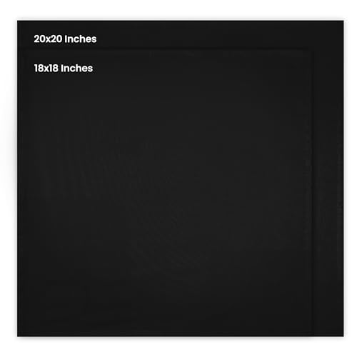 Utopia Kitchen Black Cloth Napkins [12 Pack, 20x20 Inch] Absorbent Cotton Blend Washable and Reusable for Dinner, Restaurant, Lunch, Wedding and Hotel - Image 3