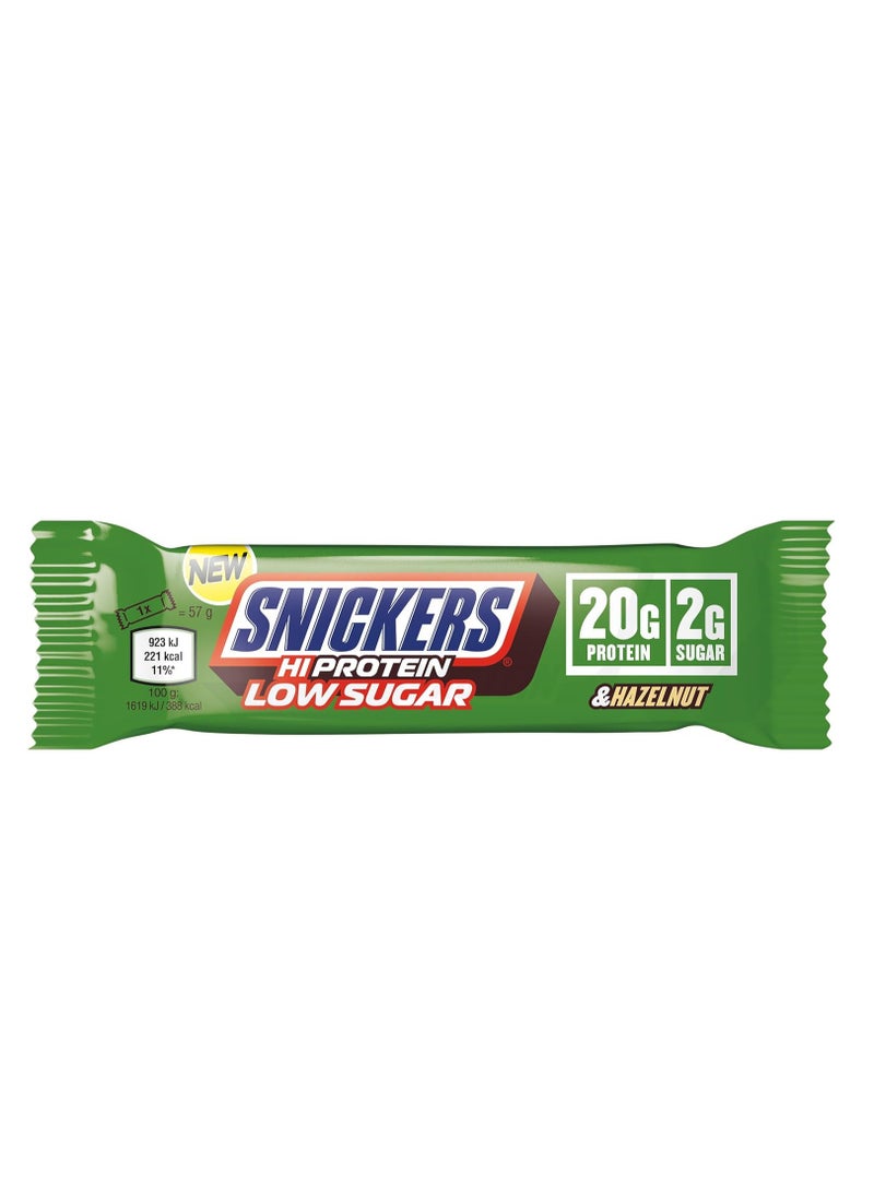 Snickers - Snickers High Protein Low Sugar Bar Hazelnut Milk Chocolate 57g Pack of 12 - Image 1
