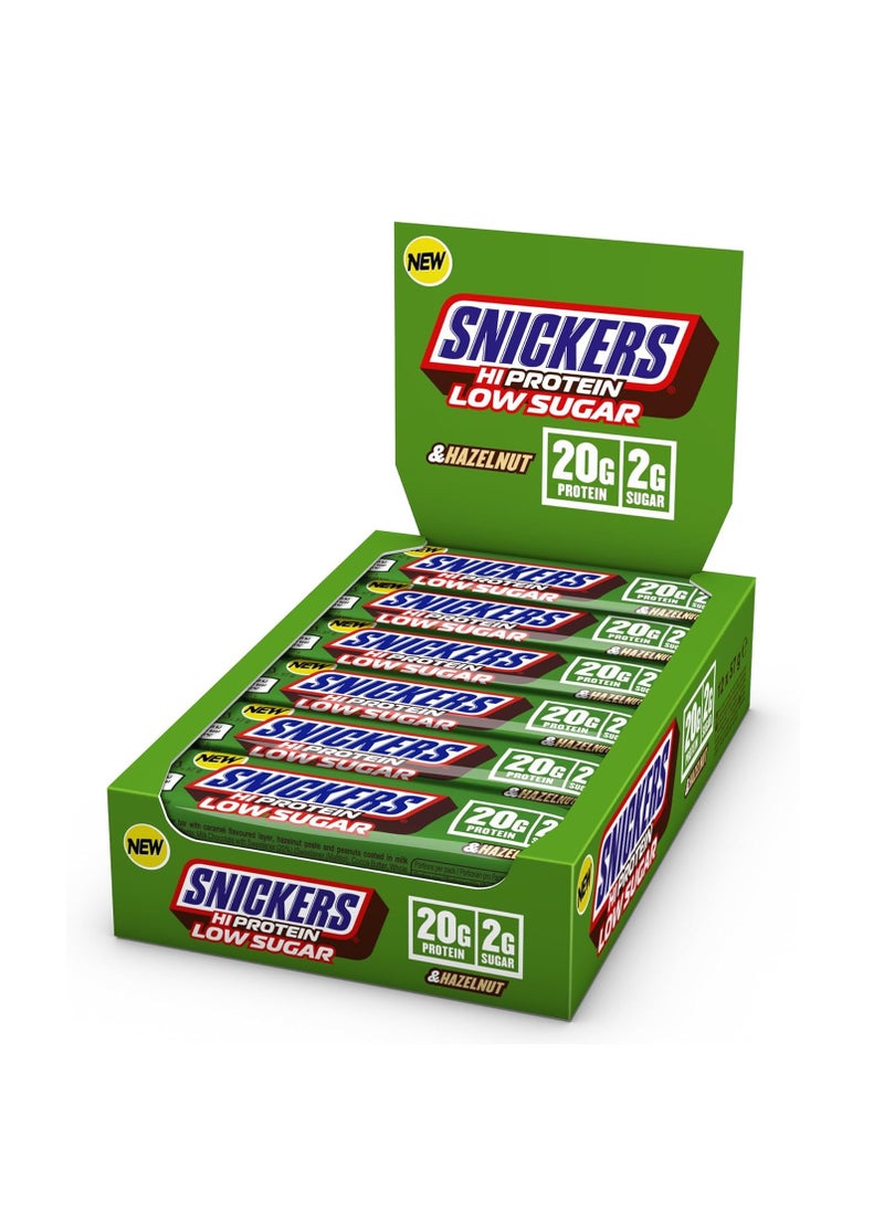 Snickers - Snickers High Protein Low Sugar Bar Hazelnut Milk Chocolate 57g Pack of 12 - Image 1