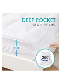 Generic Mattress Topper Cover 8 Cm Felt Extra Thick Extra Plush and Super Soft Available In All Sizes  - Image 2