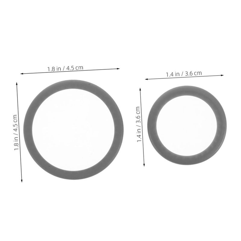 4pcs Stethoscope Diaphragm Replacement Parts Black Latex Free For Enhanced Sound Clarity Suspended Design Accurate Auscultation Results - Image 3