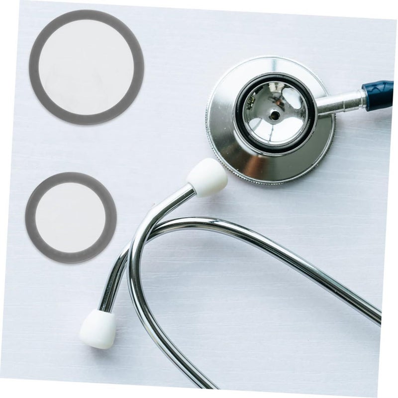 4pcs Stethoscope Diaphragm Replacement Parts Black Latex Free For Enhanced Sound Clarity Suspended Design Accurate Auscultation Results - Image 5