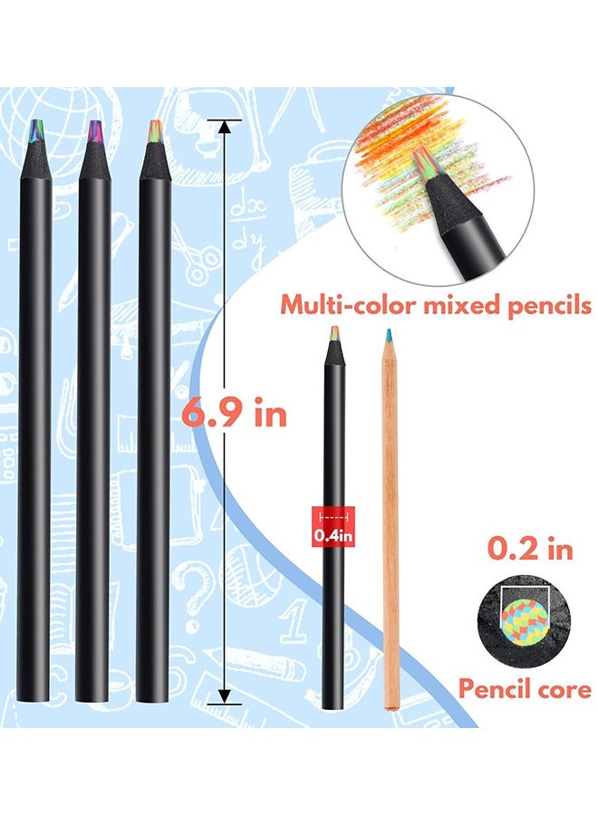 Sweet Life Art Supplies for Kids Teens Adults, 8 Pieces Rainbow Colored Pencils, Multicolored Cool Stuff Fun Art Pencil Teen Girl Gifts Trendy Stuff for Coloring, Drawing, Party Favor Bags  - Image 3