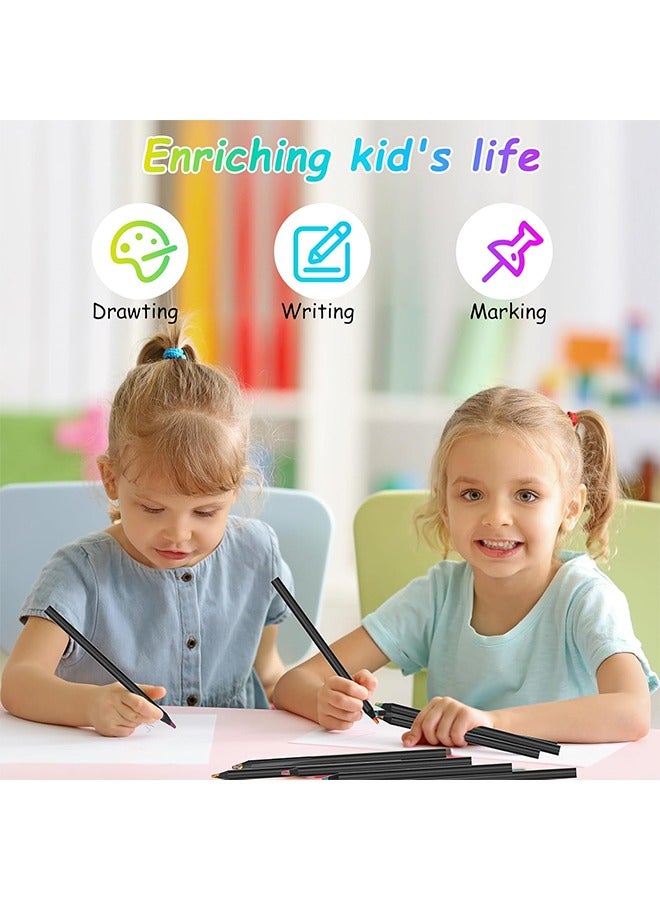 Sweet Life Art Supplies for Kids Teens Adults, 8 Pieces Rainbow Colored Pencils, Multicolored Cool Stuff Fun Art Pencil Teen Girl Gifts Trendy Stuff for Coloring, Drawing, Party Favor Bags  - Image 4