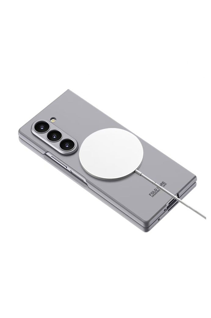 for Samsung Galaxy Z Fold 7 case, strong magnetic shock resistant and wear-resistant PC material hard case, foldable wireless charging film integrated protective cover - Image 3