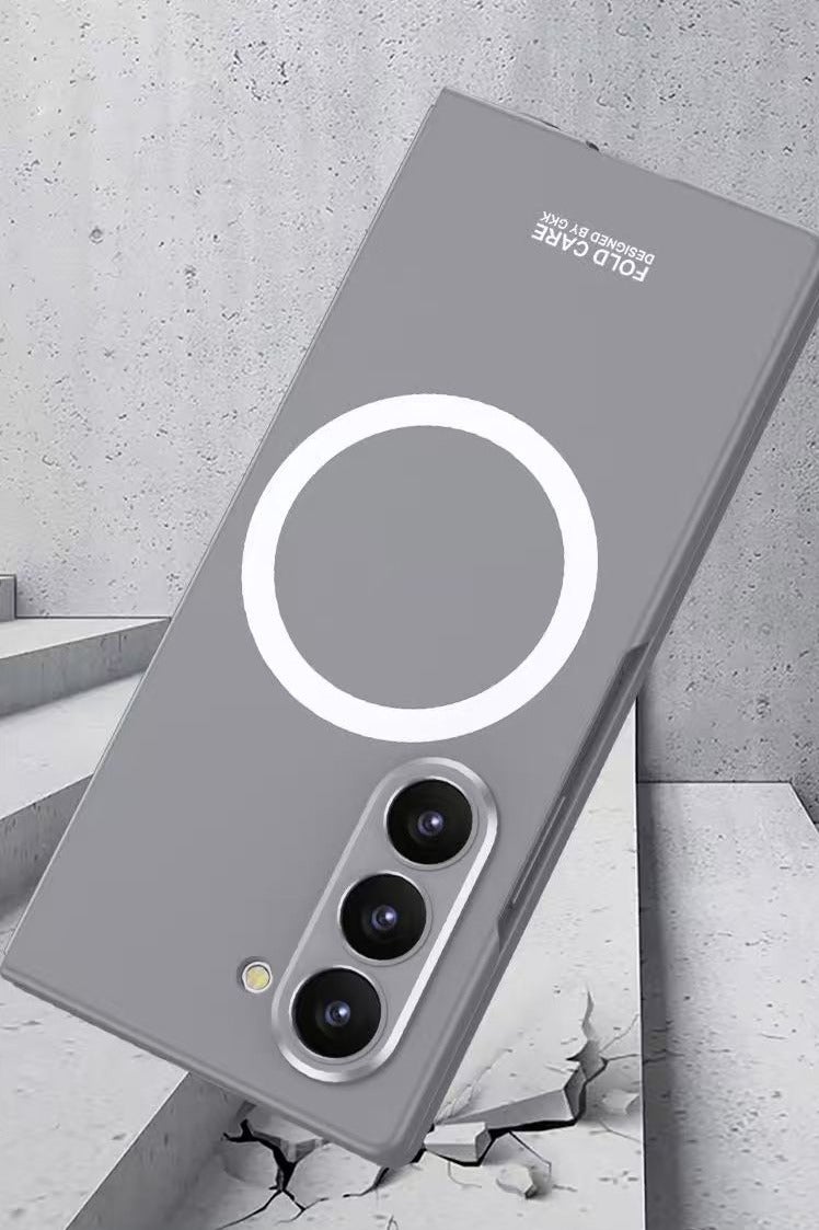 for Samsung Galaxy Z Fold 7 case, strong magnetic shock resistant and wear-resistant PC material hard case, foldable wireless charging film integrated protective cover - Image 4