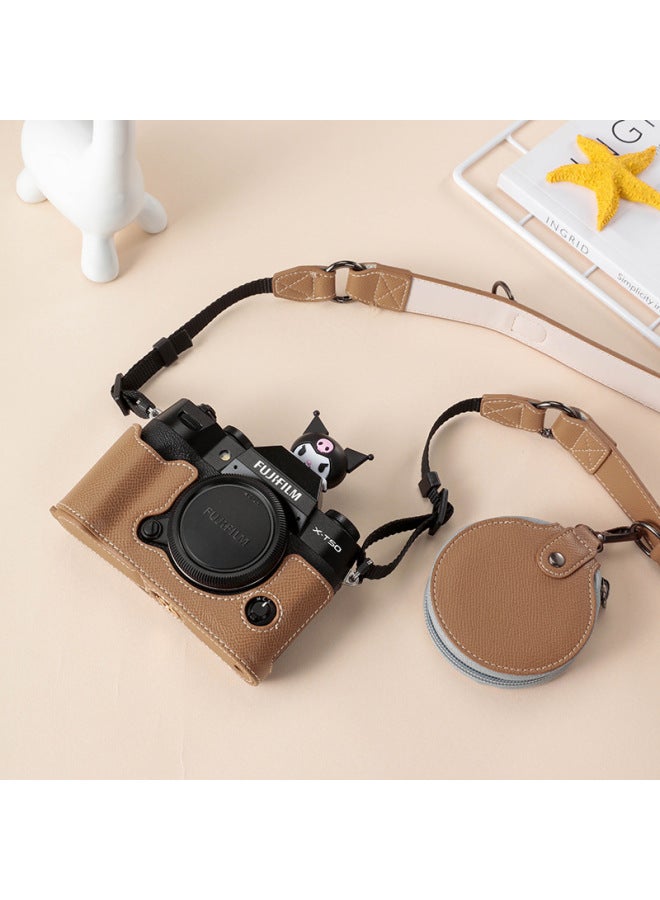 Fujifilm XT50 Camera Cover Skin Cover XT30 XT30 II Base Camera Cover Protective Case Document Bag Accessories-Color:Xt50   Elephant Gray + Shoulder Strap + Storage Bag - Image 1