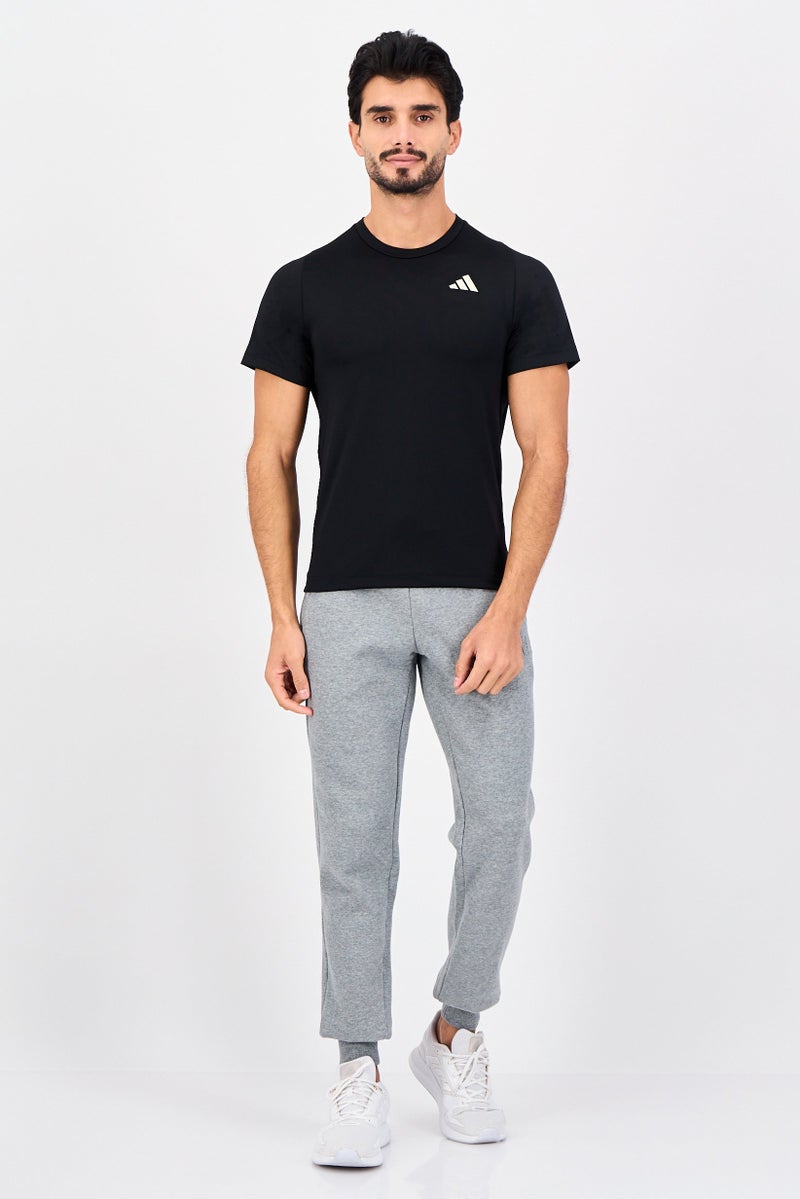 Adidas Men Sportswear Fit Short Sleeve Training T-Shirt, Black - Image 2