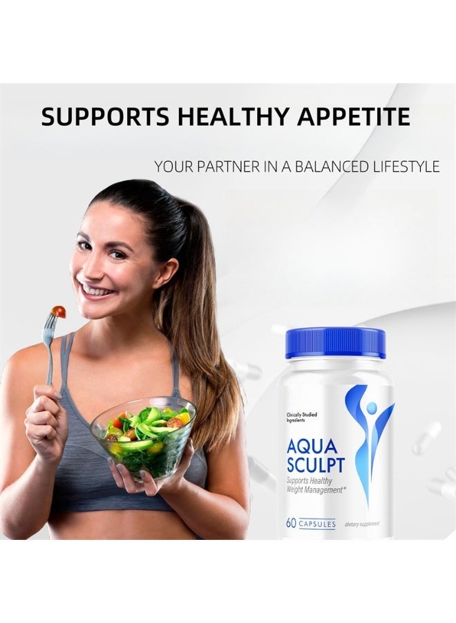 Aqua 60 Capsules, Maximum Strength dietary Supplement, Aqua Sculpt Supports Healthy Weight Managementï¼Traditional & Scientific Formula - Image 3