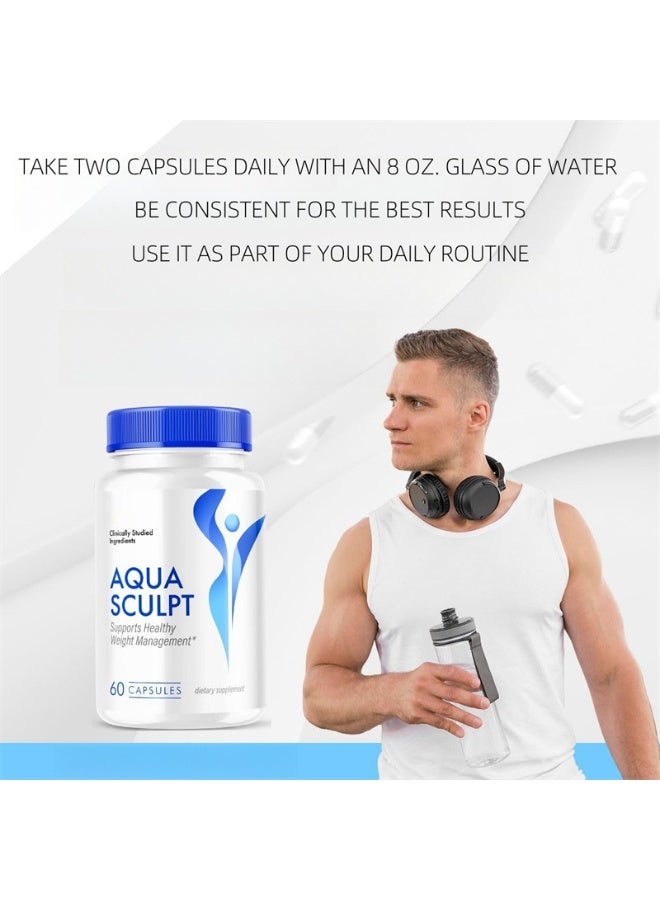 Aqua 60 Capsules, Maximum Strength dietary Supplement, Aqua Sculpt Supports Healthy Weight Managementï¼Traditional & Scientific Formula - Image 4