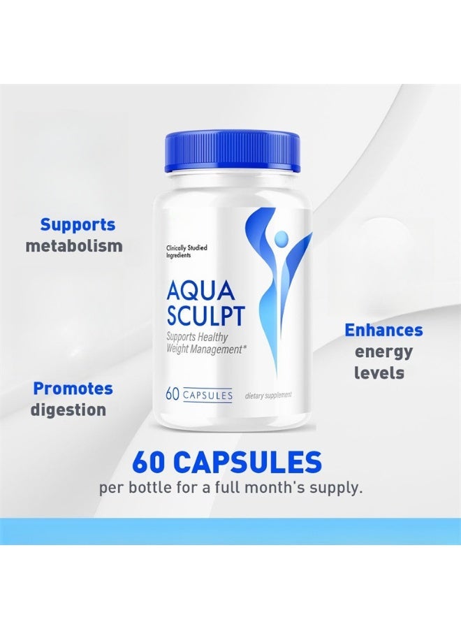 Aqua 60 Capsules, Maximum Strength dietary Supplement, Aqua Sculpt Supports Healthy Weight Managementï¼Traditional & Scientific Formula - Image 2