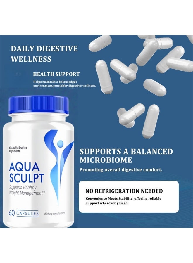 Aqua 60 Capsules, Maximum Strength dietary Supplement, Aqua Sculpt Supports Healthy Weight Managementï¼Traditional & Scientific Formula - Image 5