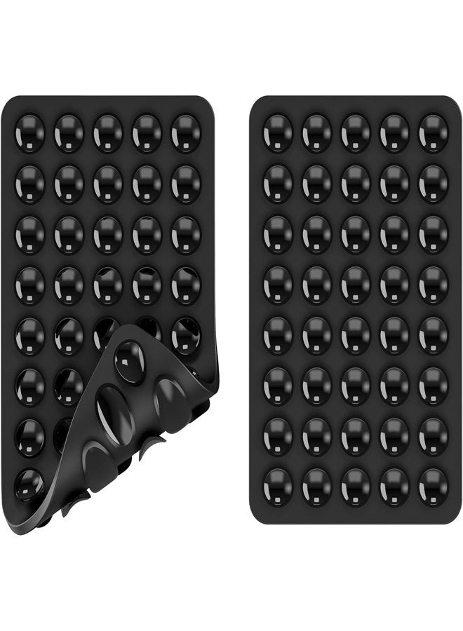 Silicone Suction Cup Phone Case Mount Double Sided, Phone Accessories Hands-Free Strong Grip Holder for Selfies and Videos, Silicon Phone Holder for iPhone and Android (Black) - Image 3