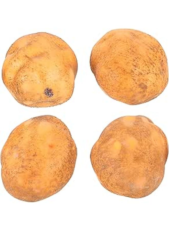4Pcs Lifelike Potato Decoration Props With Soil Texture For Display Photography - Image 1
