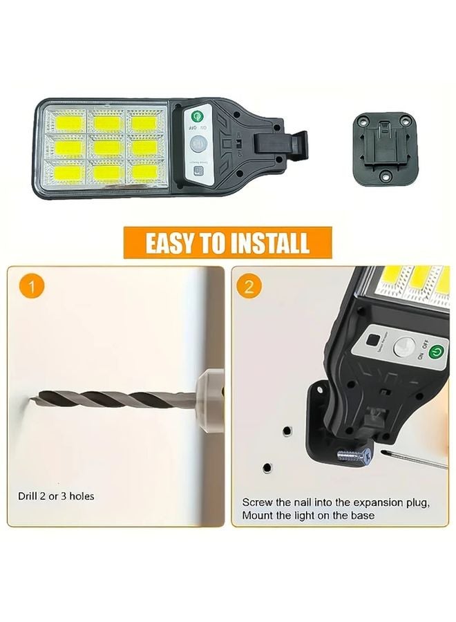 2Pcs Commercial Solar LED Motion Sensor Lamp Outdoor Wall Light For Garden - Image 5