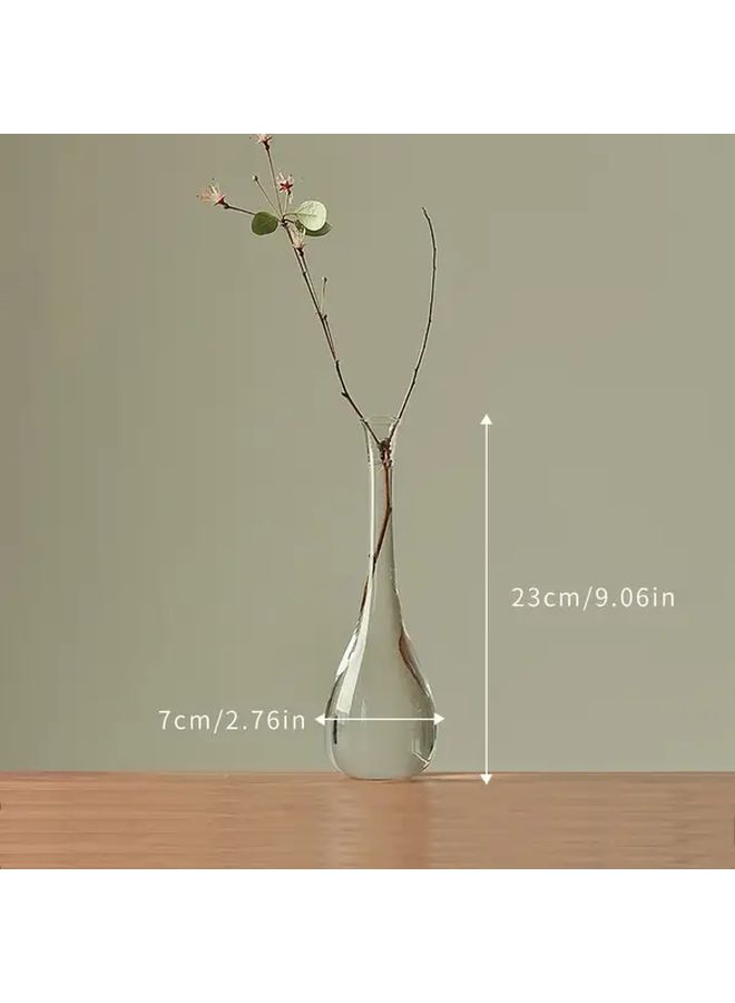 Modern Glass Bud Vases Set Transparent Cylinder Flower Vases Japanese Home Decor Willow - Image 3