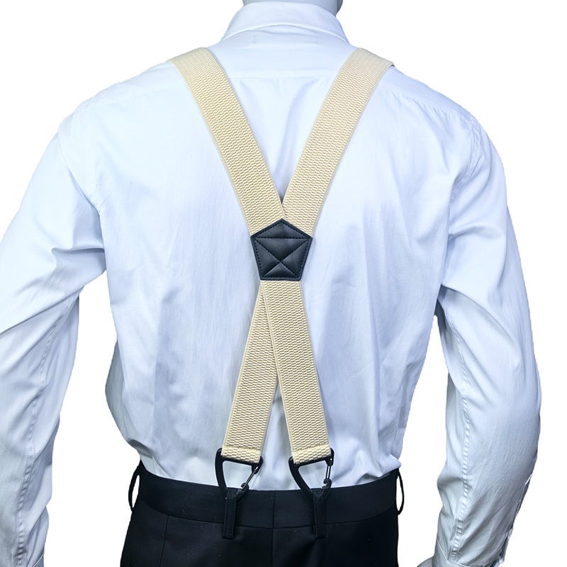 Supply Adult Tactical Suspenders Men'S 4-Clip Elastic Suspenders 38Mm Triangle Buckle Ready-Made Work Suspenders - Image 5