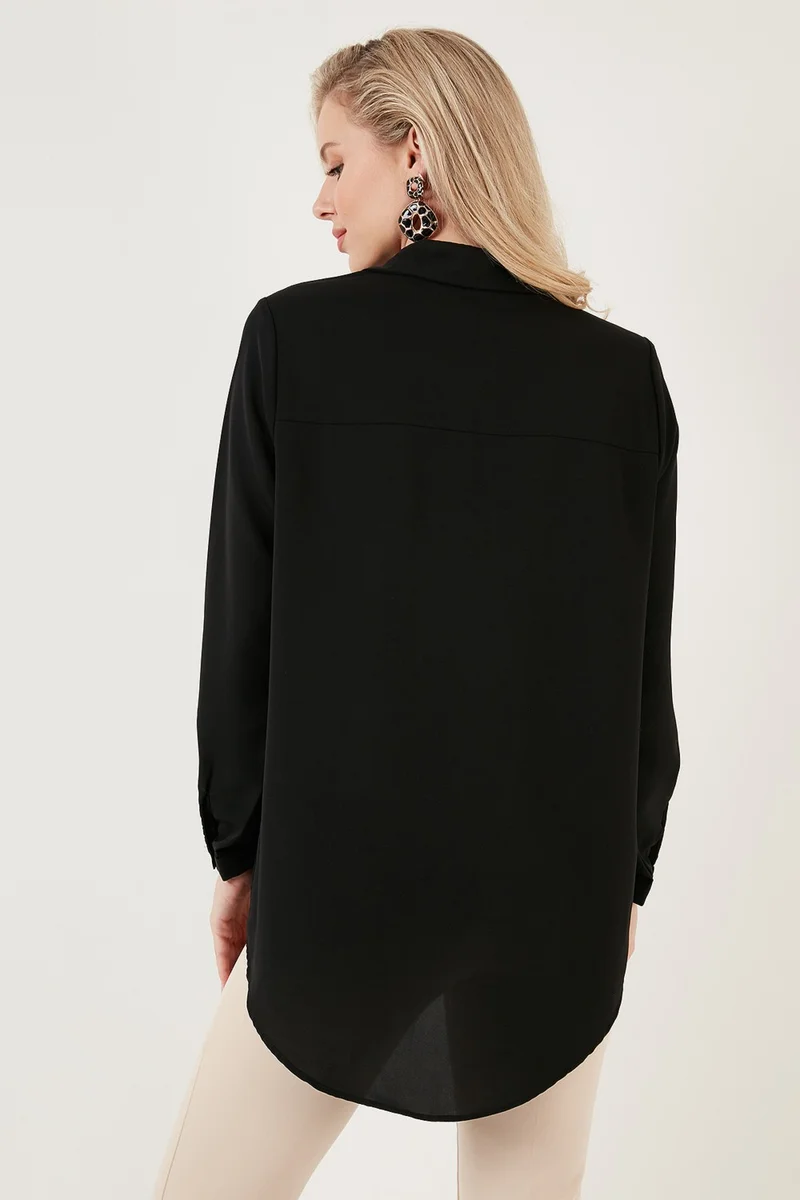 ليلا Relaxed Cut Long Back Shirt Women's Shirt 6118728