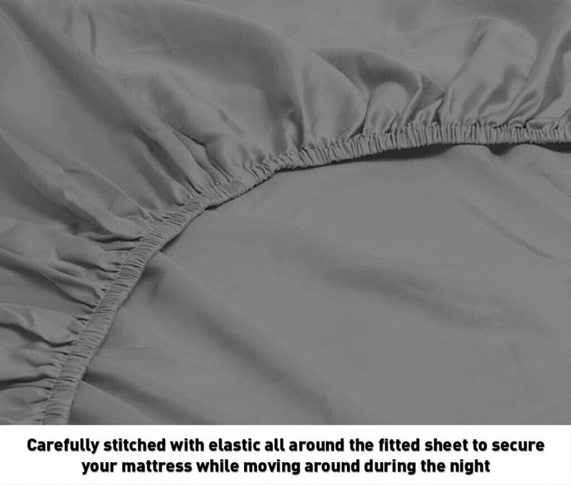 Royal Bliss 1900 Split California King Sheets Sets -5Pcs Set- Easy Fit - California King Split Sheet Sets for Adjustable Bed - Split Cal King Sheets Set - Cal King Split Adjustable Bed Sheets (White)