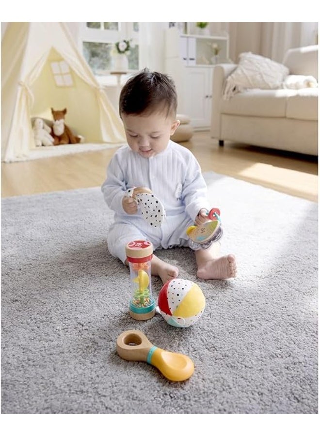 Hape 5-in-1 Baby Sensory Set- Gift- Infant toys- Educational- Learning toys- Sustainable material - Image 3