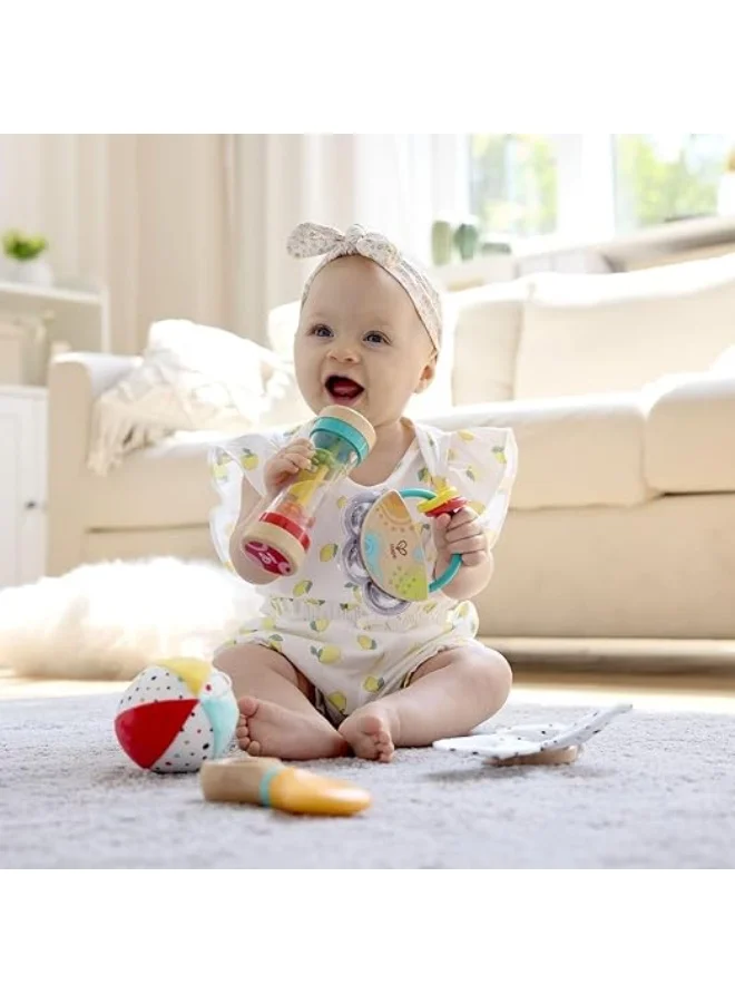 هيب Hape 5-in-1 Baby Sensory Set- Gift- Infant toys- Educational- Learning toys- Sustainable material