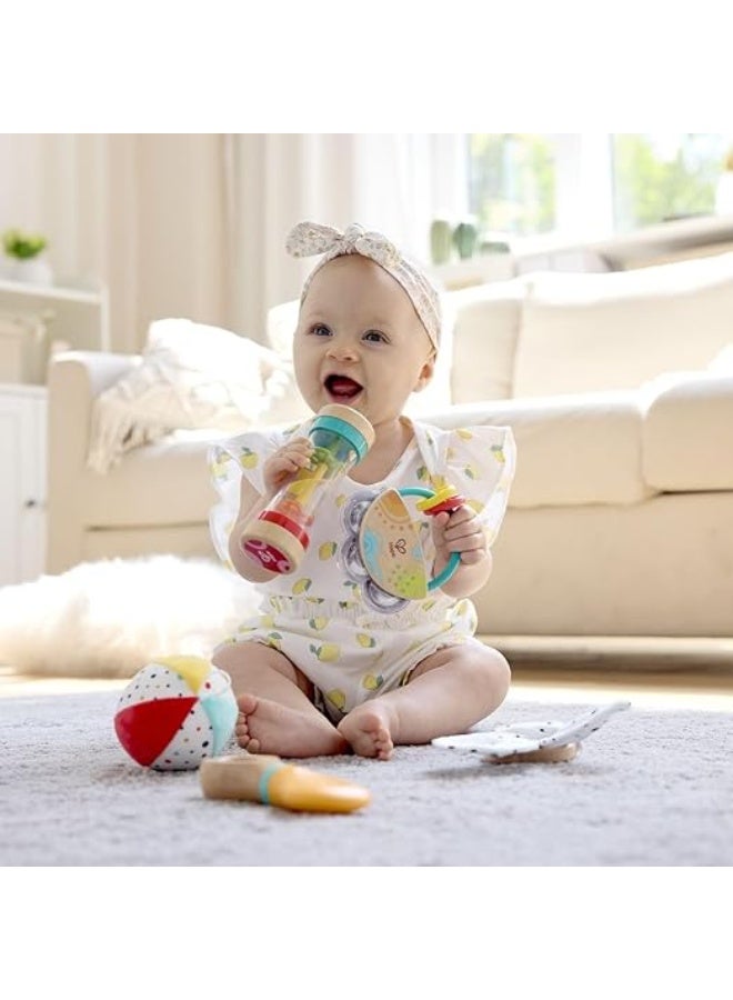 Hape 5-in-1 Baby Sensory Set- Gift- Infant toys- Educational- Learning toys- Sustainable material - Image 2