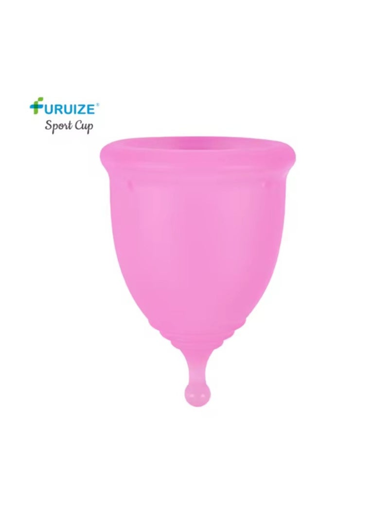 Pack Of 2 100% Medical Grade Silicone Menstrual Sport Cup Small and Large Size