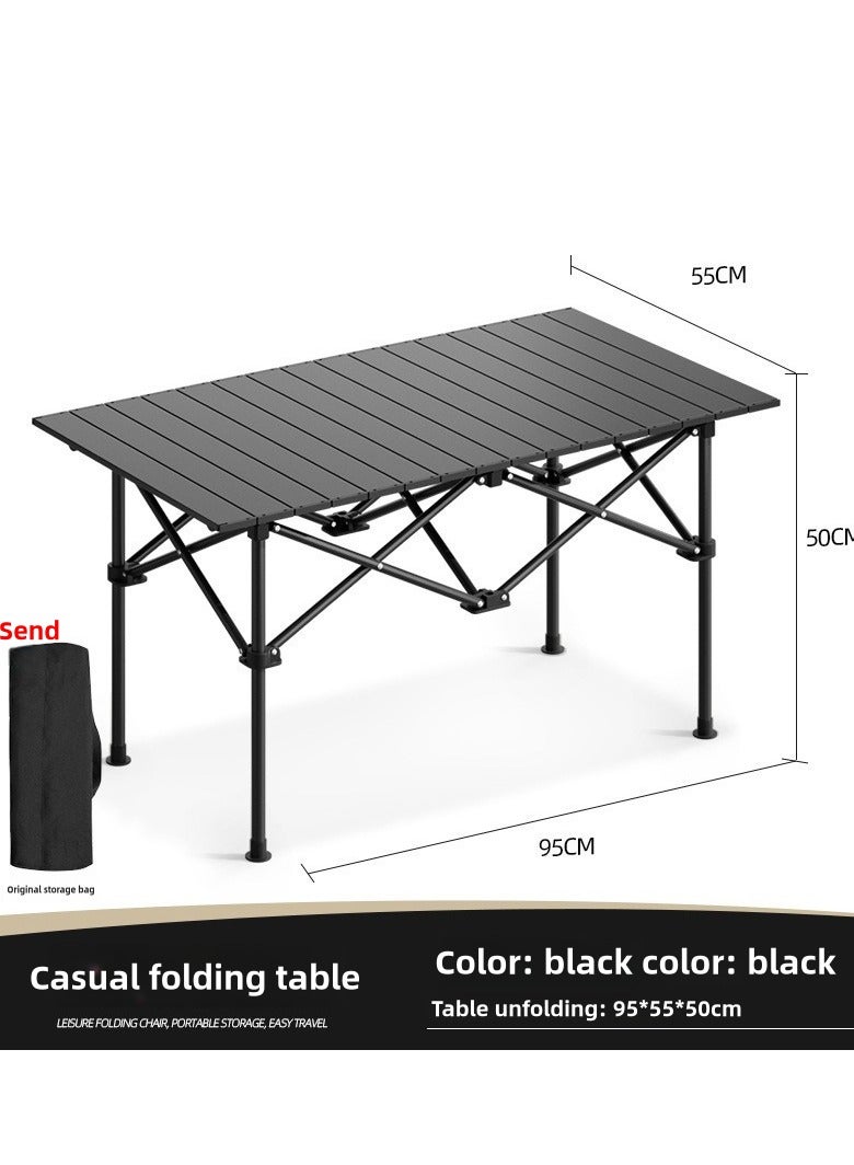 فلاي رود المحمولة التخييم الجدول ، سوبر ضوء طاولة قابلة للطي ، مع الألومنيوم الجدول وحقيبة يد ، من السهل أن تحمل ، مثالية التخييم في الهواء الطلق ، نزهة ، المشي لمسافات طويلة ، صيد السمك 68 × 46 × 40 سم - Image 2
